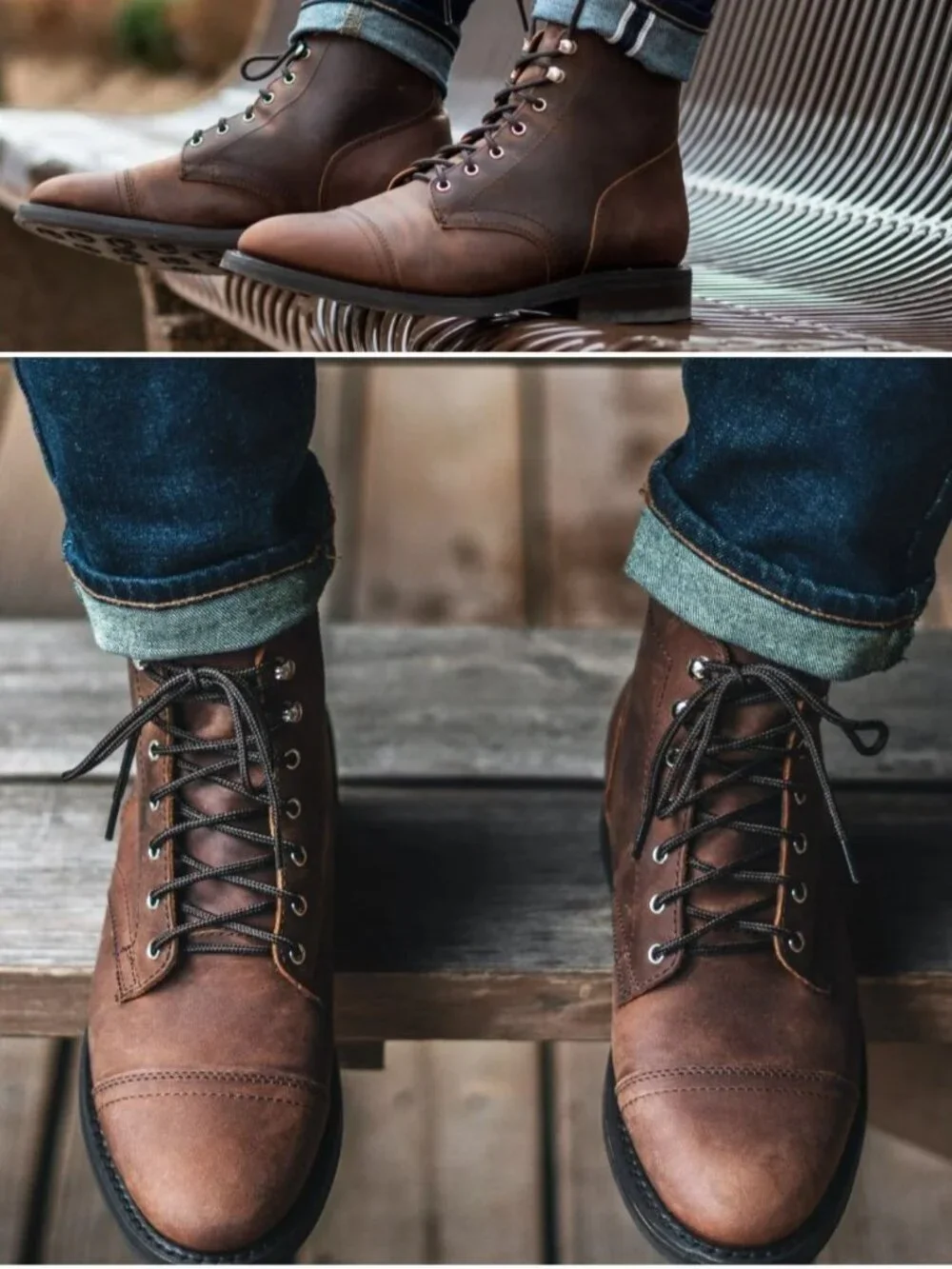 Thursday Boot Company The Captain Everyday Brown Leather Boots Size 6.5W